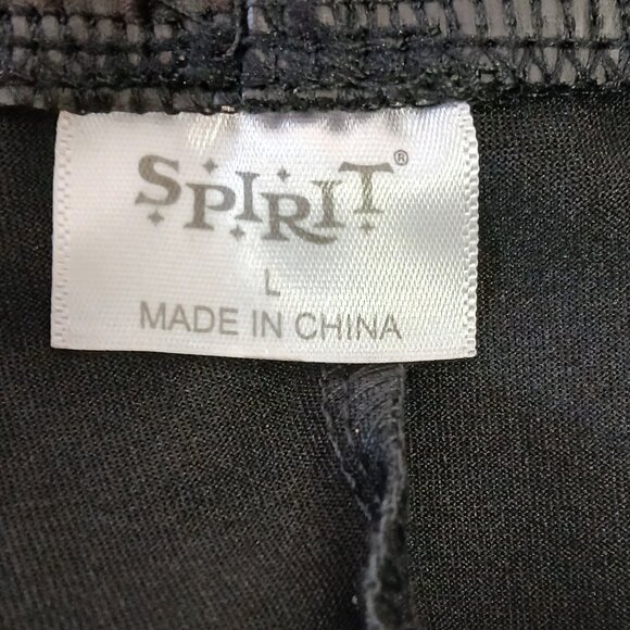 Black Spirit Halloween dress large - black hooded cape & sash (see description) - Picture 4 of 7